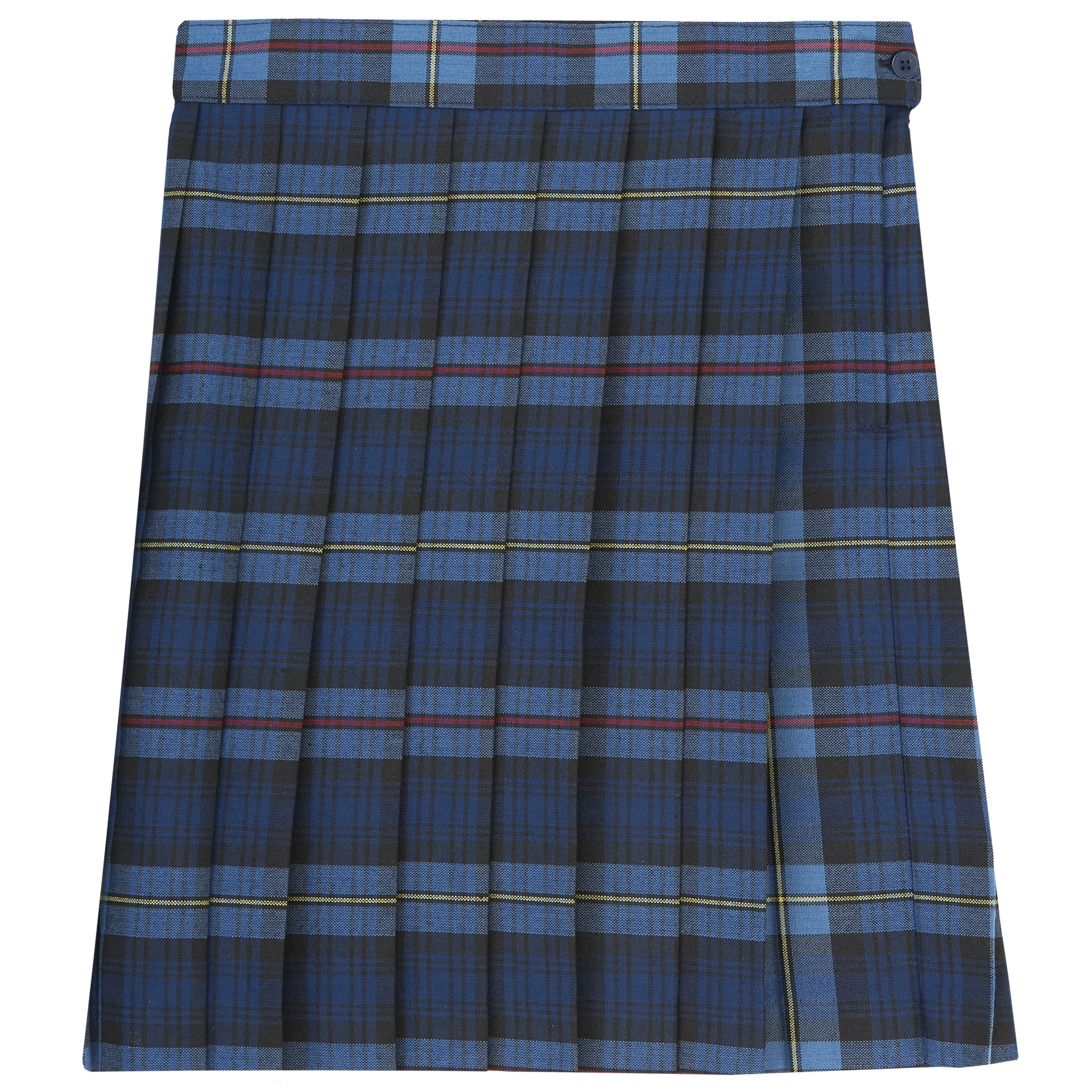 Below The Knee Plaid Pleated Skirt