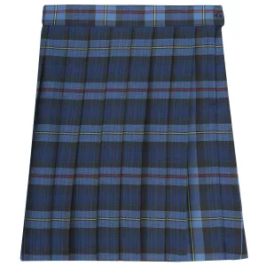 Below The Knee Plaid Pleated Skirt