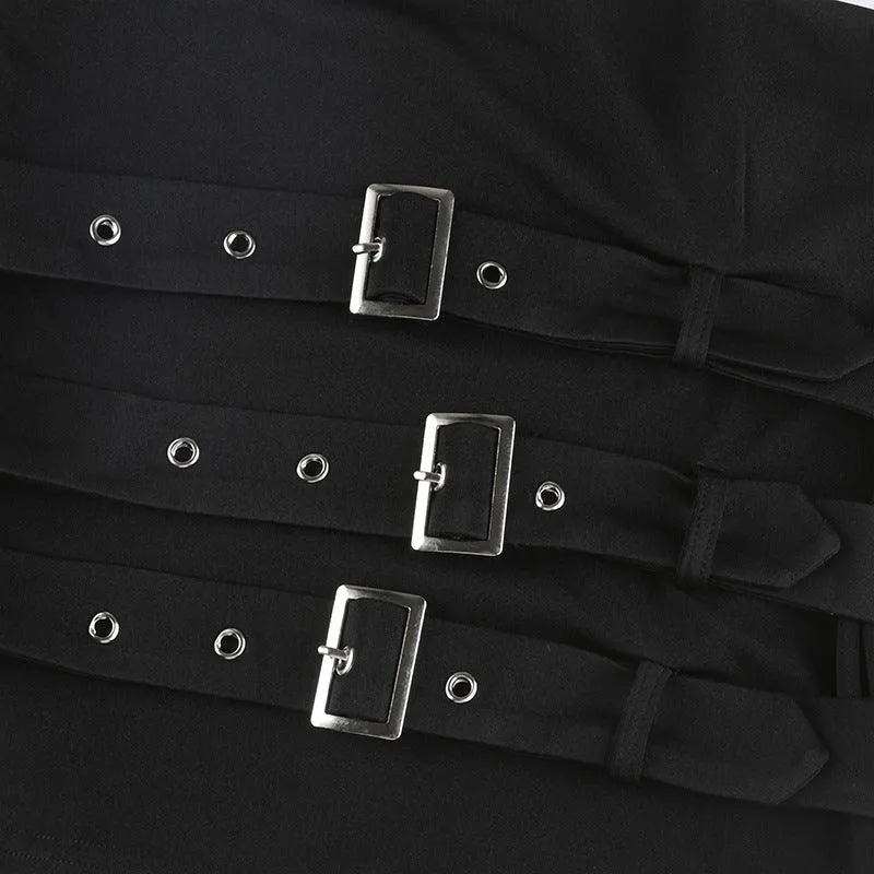 Belted Bandeau Top – Bold and Edgy Style