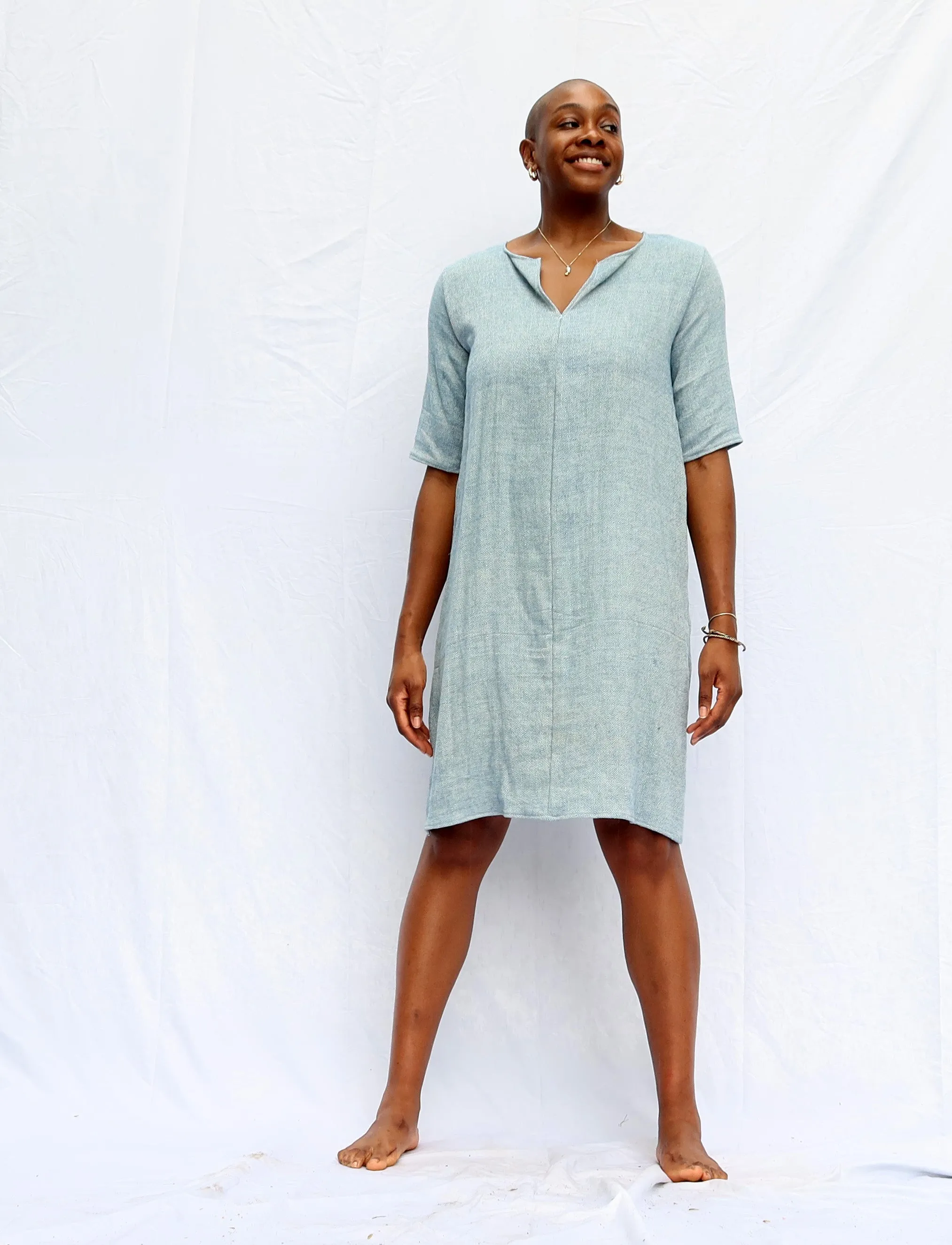 Handwoven - Sita Shift Short Dress