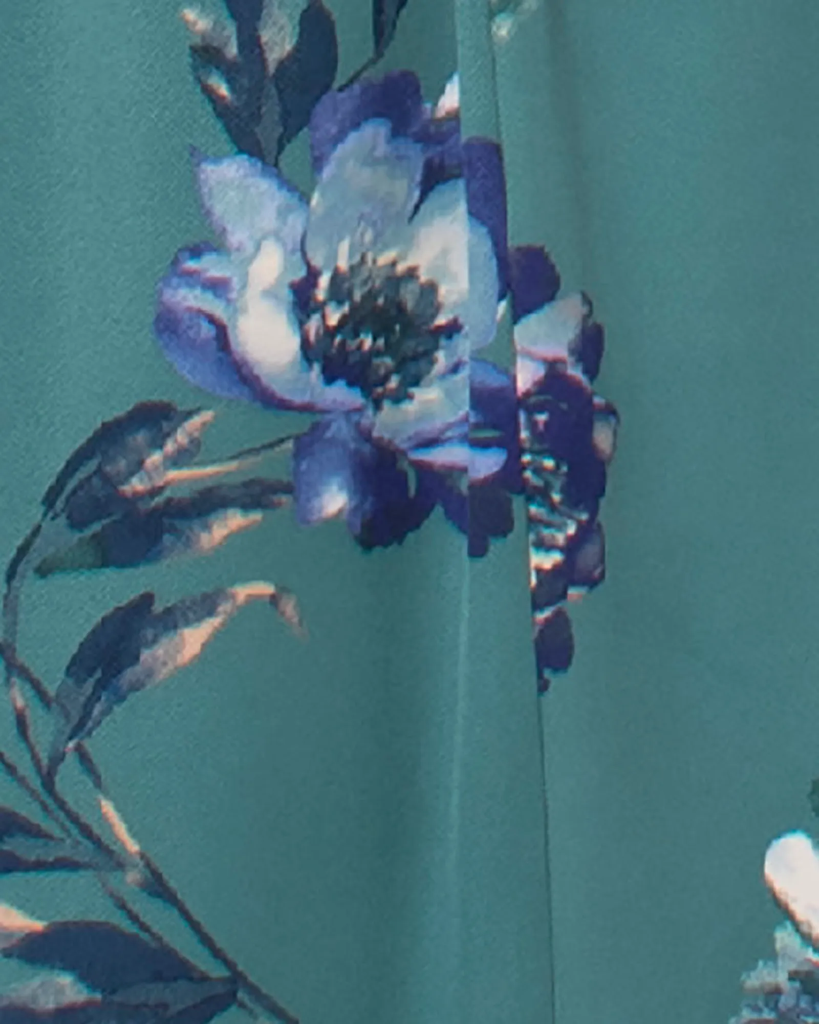 Heather V-Neck Maxi Dress | Teal / Navy