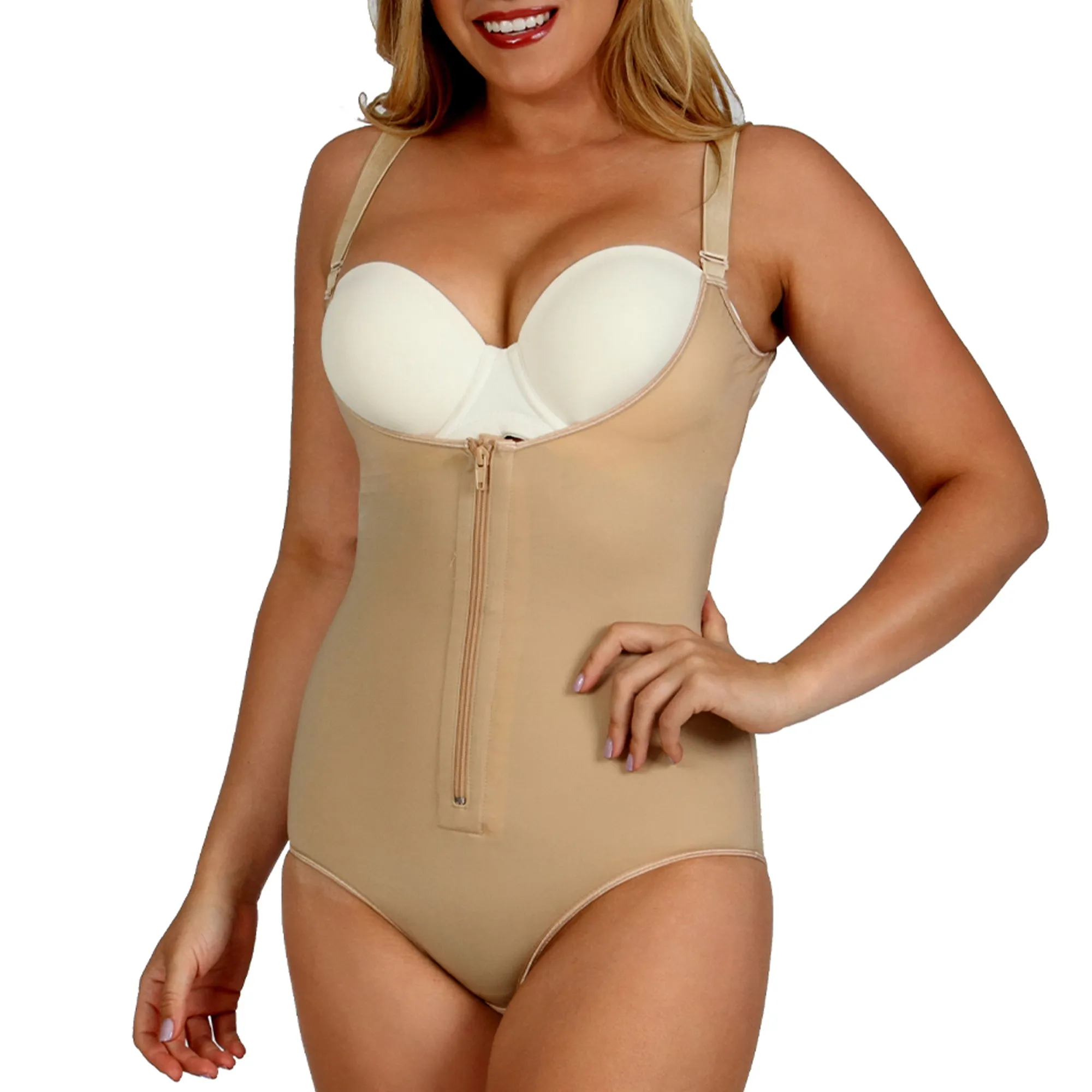 InstantRecoveryMD Underbust Brief Bodysuit with Zip MD200
