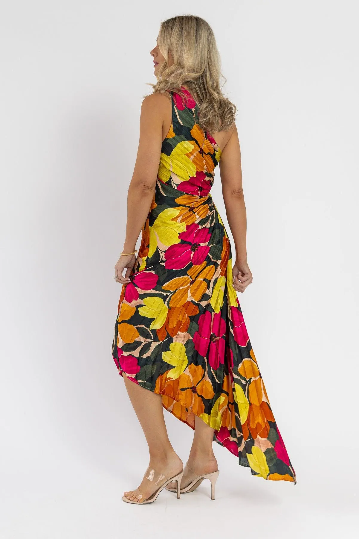 Monroe Pink Floral Maxi Dress - Final Sale