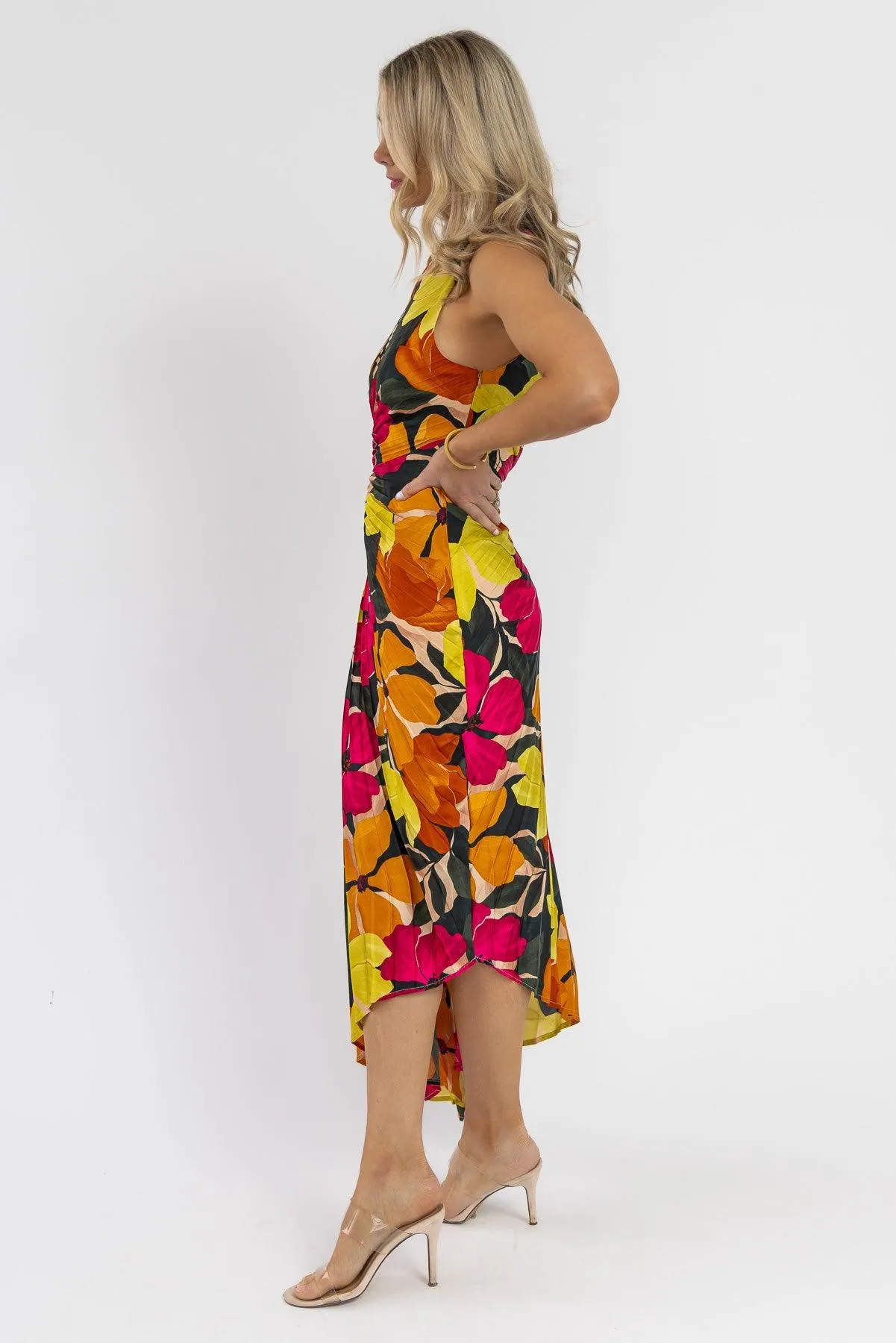 Monroe Pink Floral Maxi Dress - Final Sale