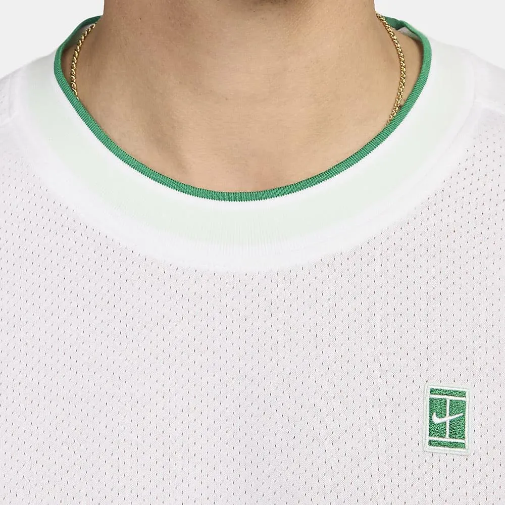 Nike Men's Heritage Court Short Sleeve - White