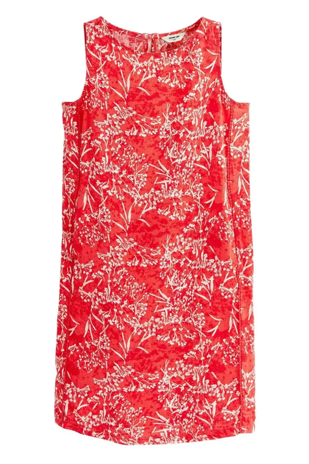 Sleeveless Linen Shift Dress