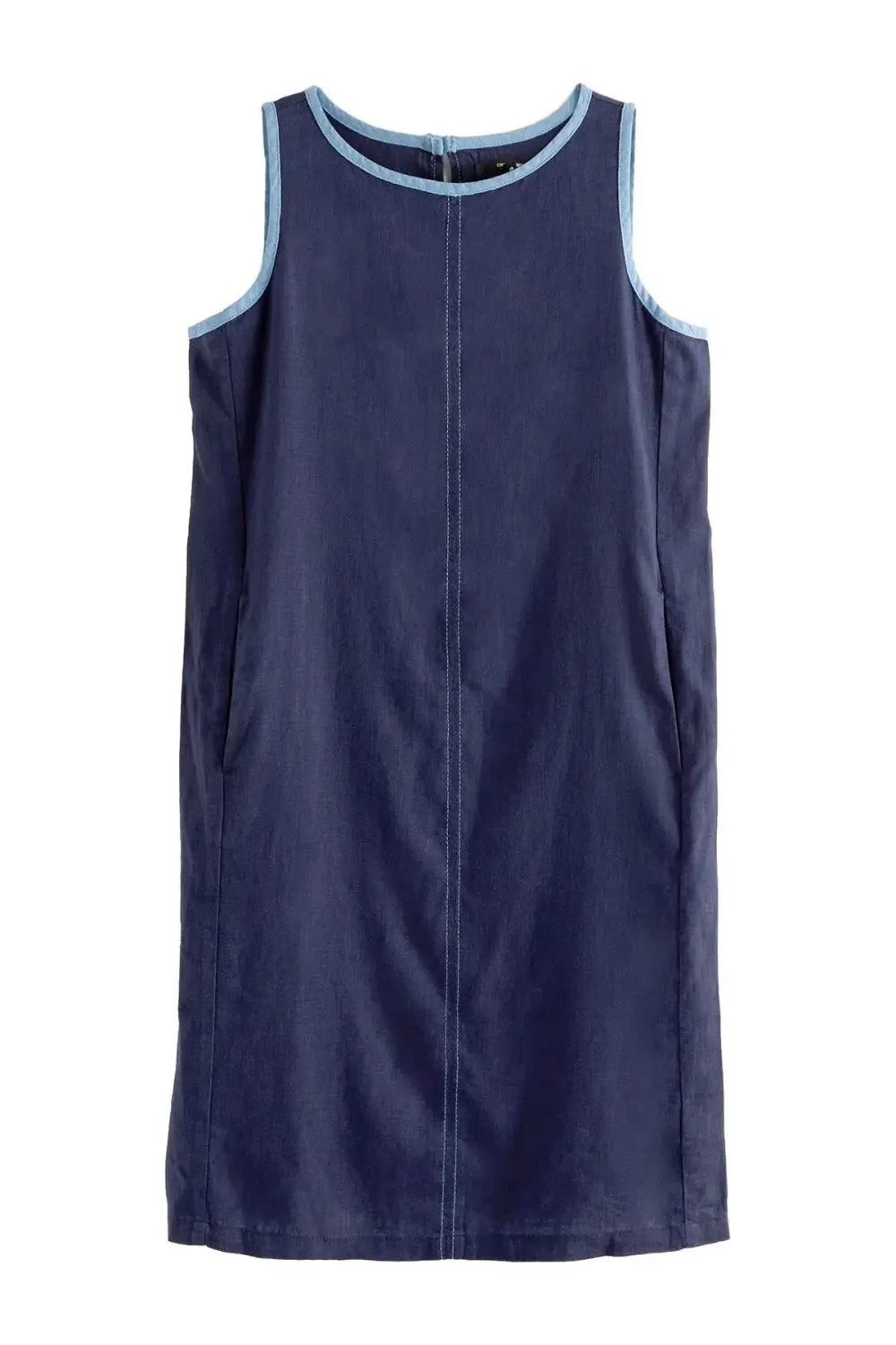 Sleeveless Linen Shift Dress