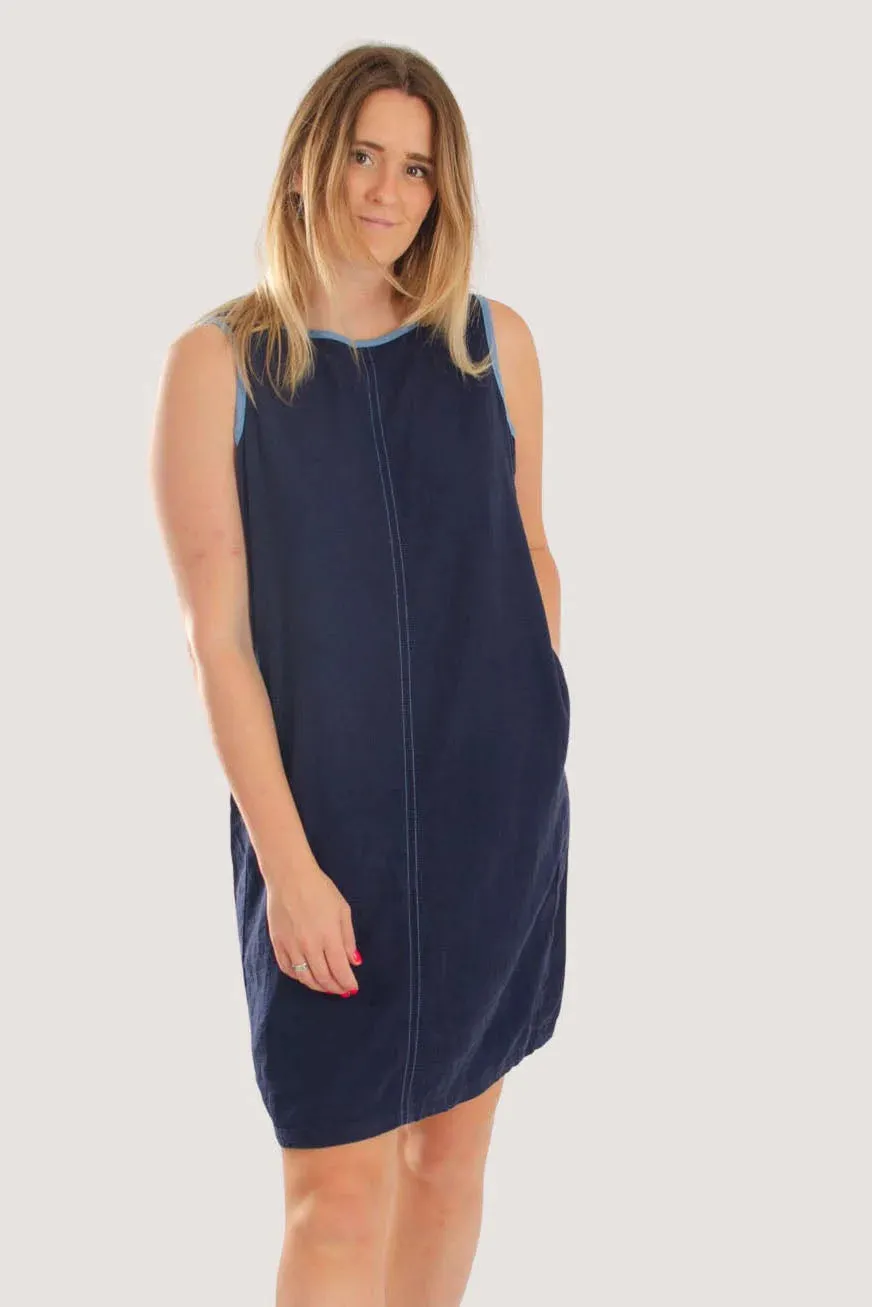 Sleeveless Linen Shift Dress