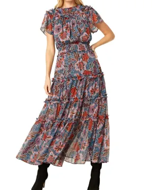 Suki Dress in Cerulean Flora | Cerulean Flora