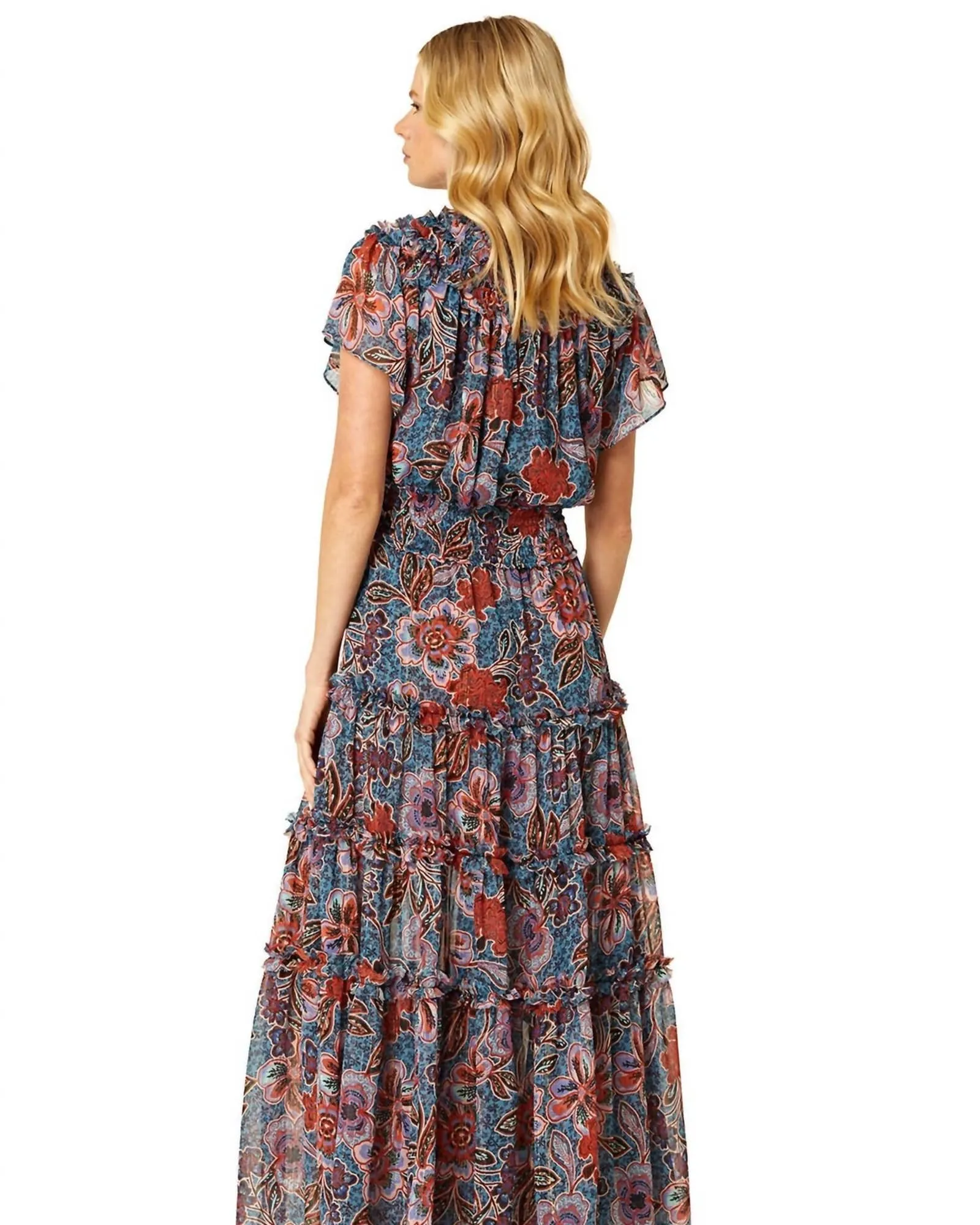 Suki Dress in Cerulean Flora | Cerulean Flora