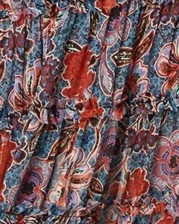 Suki Dress in Cerulean Flora | Cerulean Flora