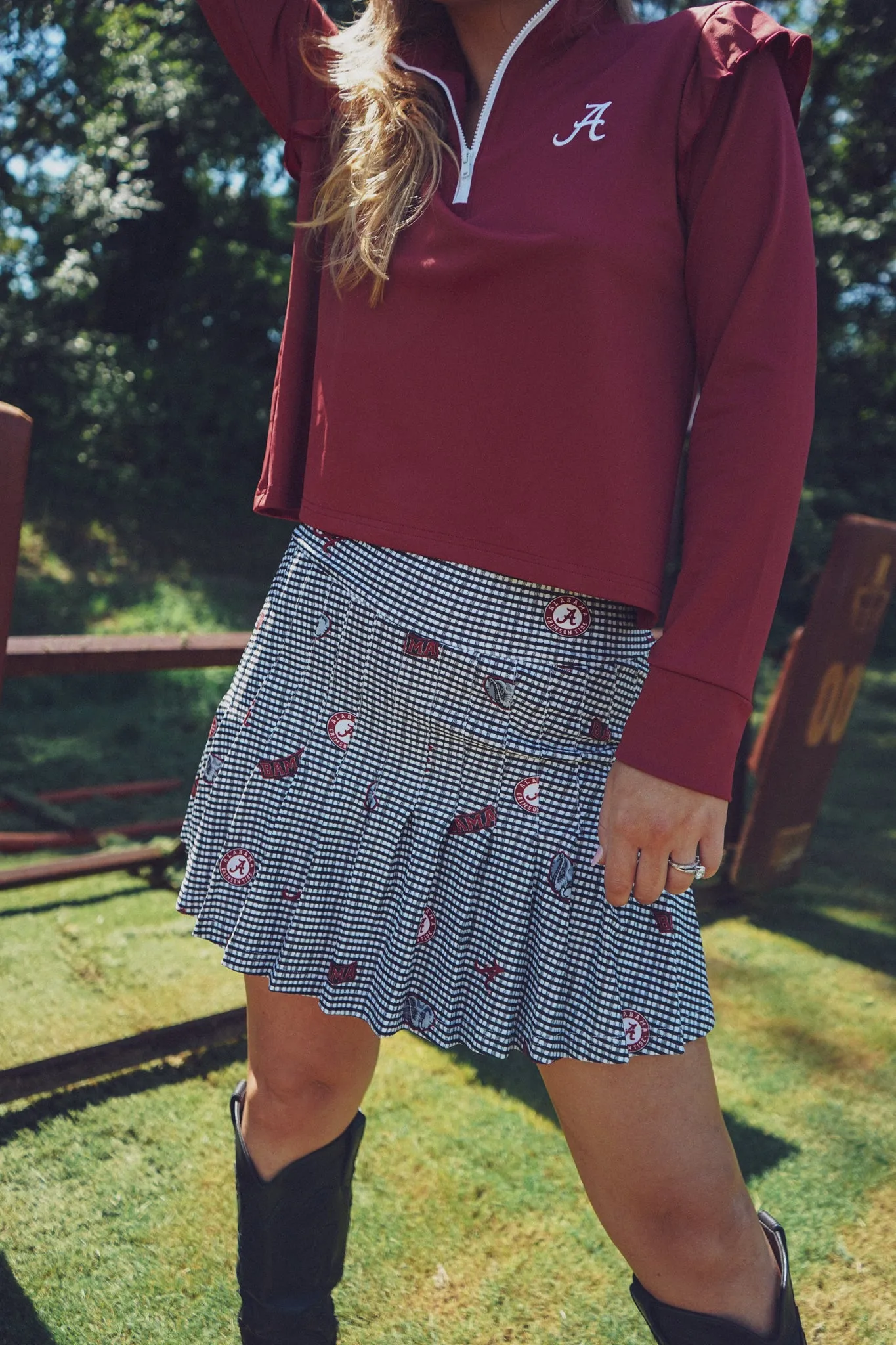 Tailgate Collection Gwen Skort - Bama Gingham